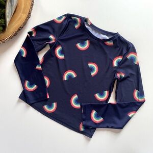 Gap Rainbow Rash Guard Swim Top | Large / Size 10